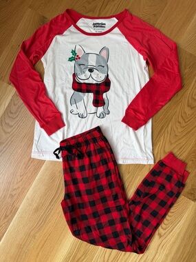 Holiday French Bulldog Pajama Set | Like New!!